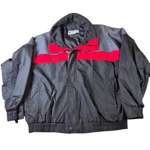 Columbia Bugaboo Jacket Mens XL Gray Red Nylon Shell Only Vintage
